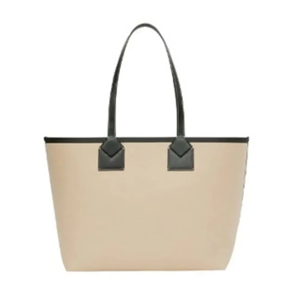 Burberry Ladies Beige Medium Heritage Dual Handle Tote - Picture 4 of 5